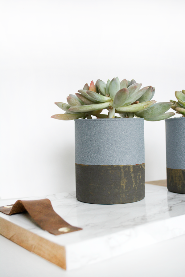 Rust Patina succulent planter diy