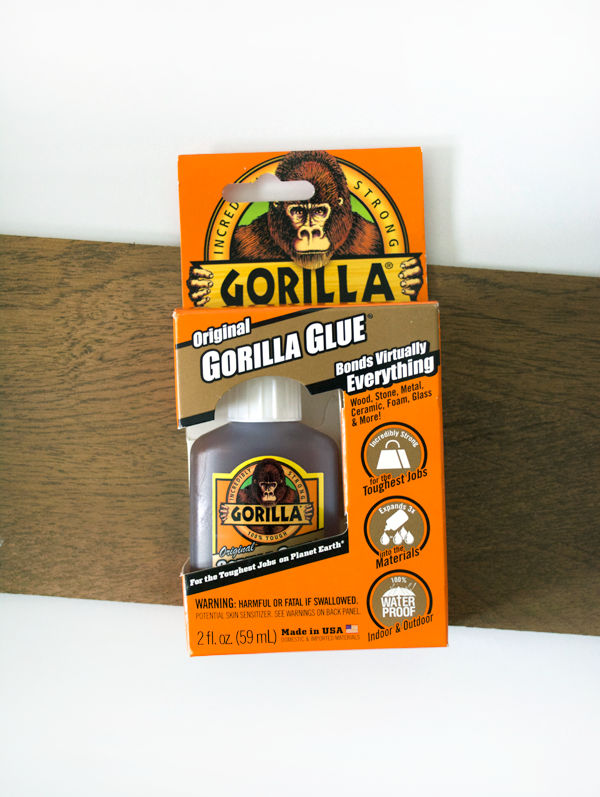 Gorilla Glue for Planked Wood Filing Cabinet