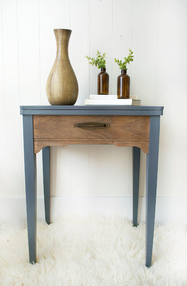 Two Toned Satin Sewing Table