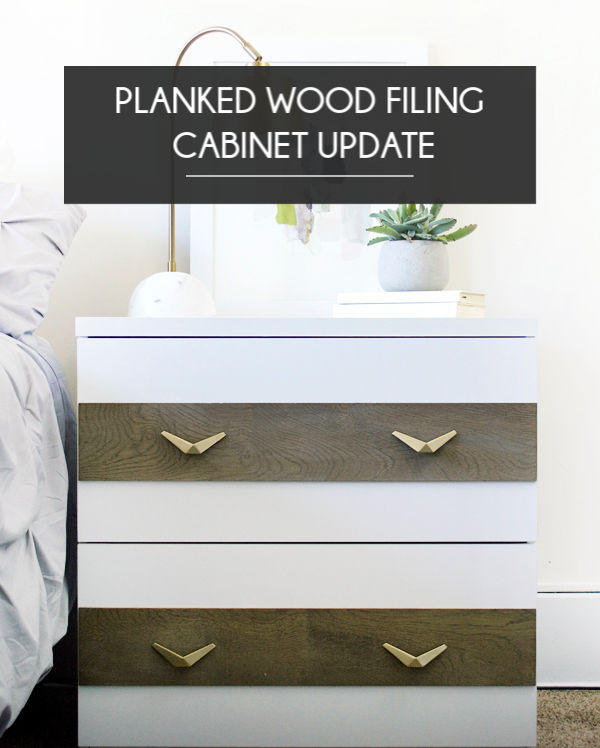 Planked Wood Filing Cabinet Update