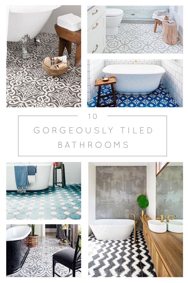 10 Gorgeously Tiled Bathrooms