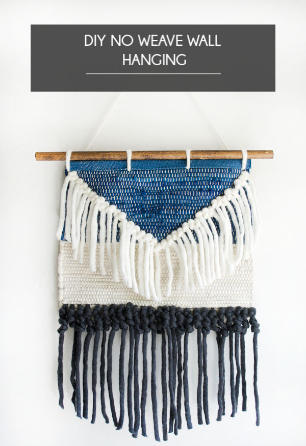 DIY No Weave Wall hanging