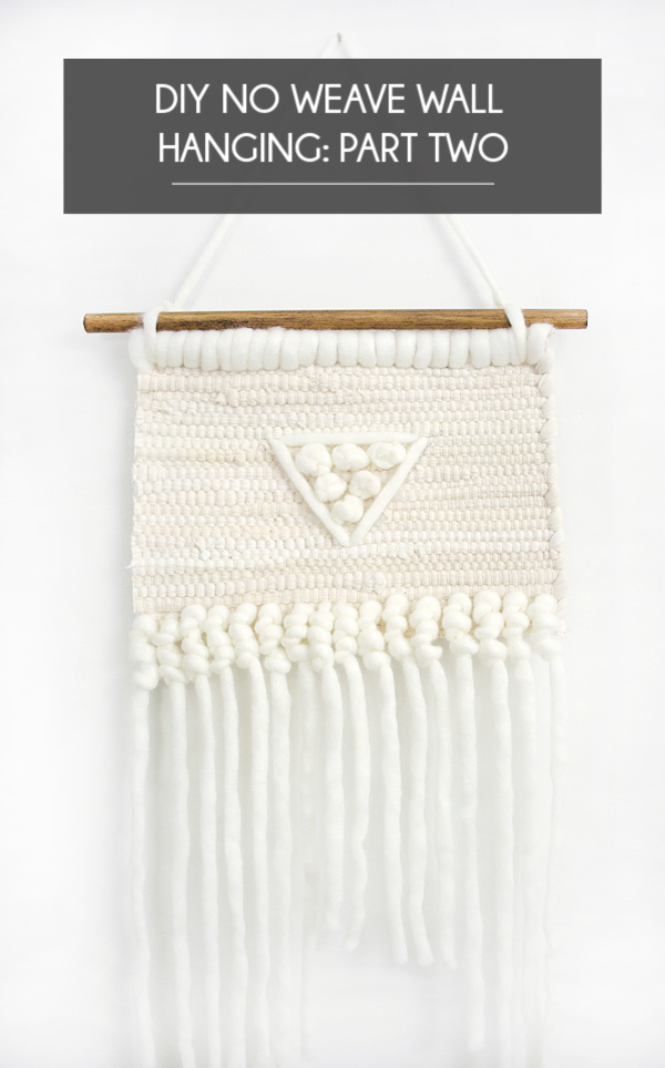 DIY No Weave Boho Wall Hanging