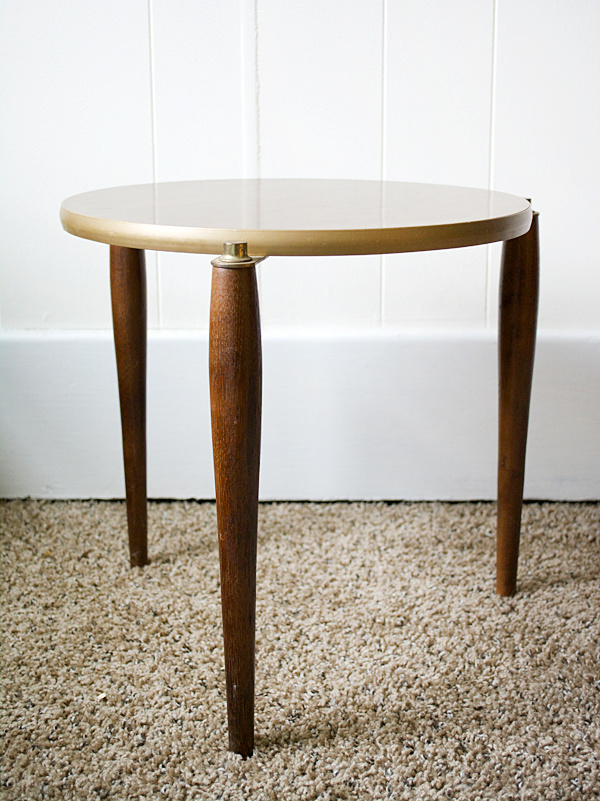 Thrifted MCM Plant Stand