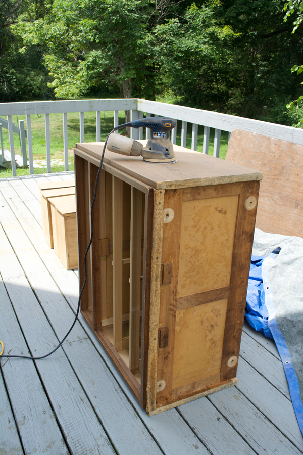 Refinishing a Veneer Dresser