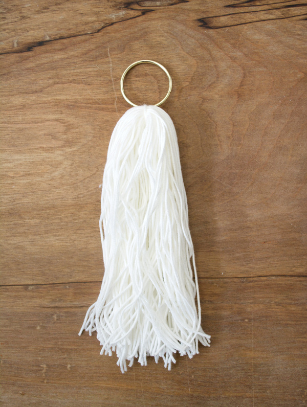 DIY Tassels With Gold Hoops