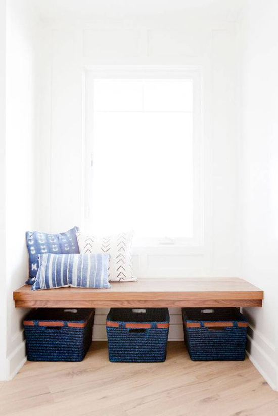 A round up of mudroom bench inspiration for the modern day home!