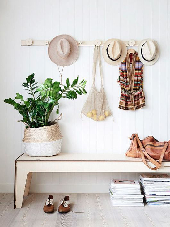 A round up of benches for a modern mudroom!