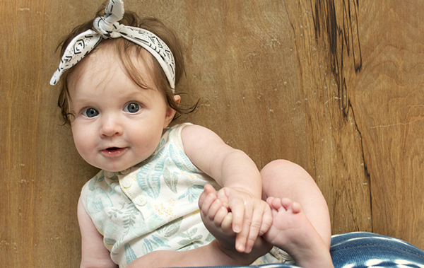 Vintage inspired mudcloth baby headband