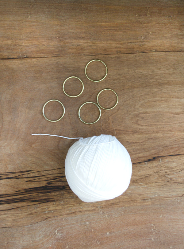 Tassels with Gold Hoops