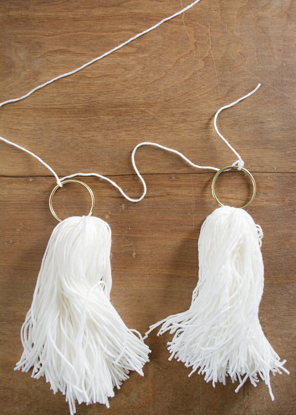 Stringing on DIY Tassels