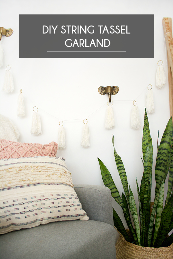 DIY String Tassel Garland