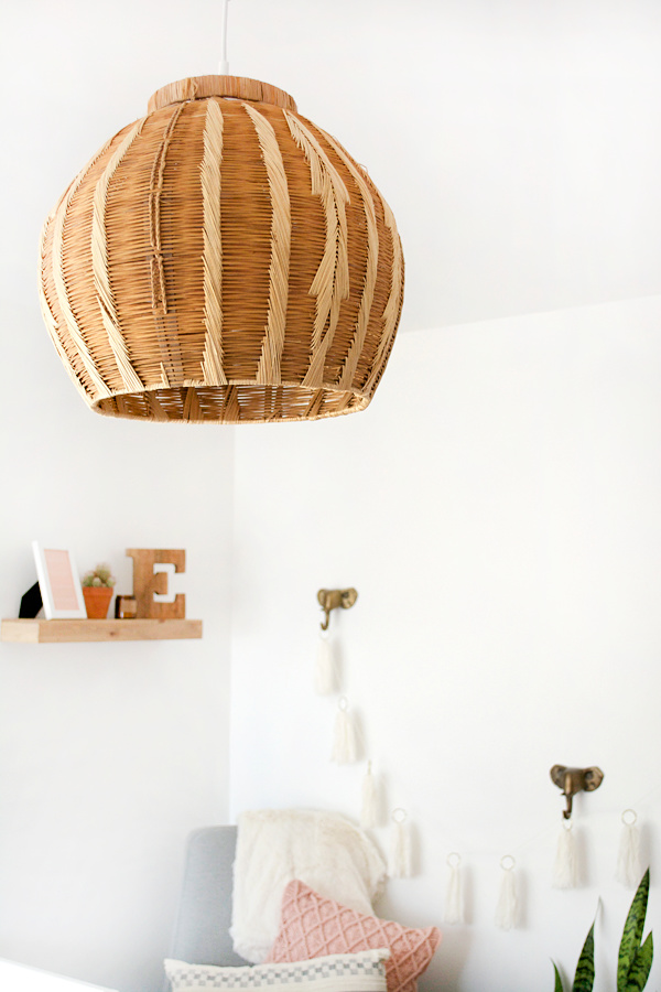 Boho Basket Hanging Light