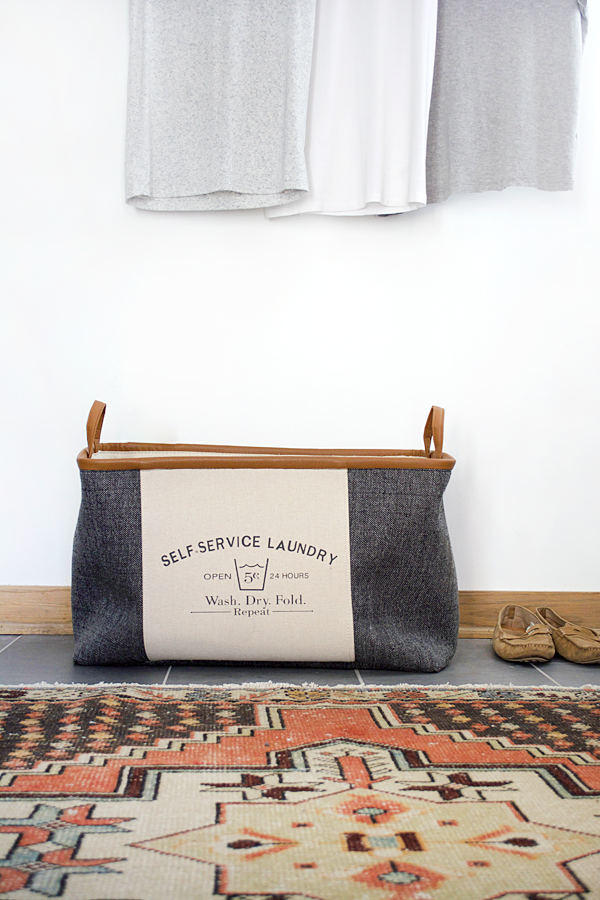 canvas laundry basket