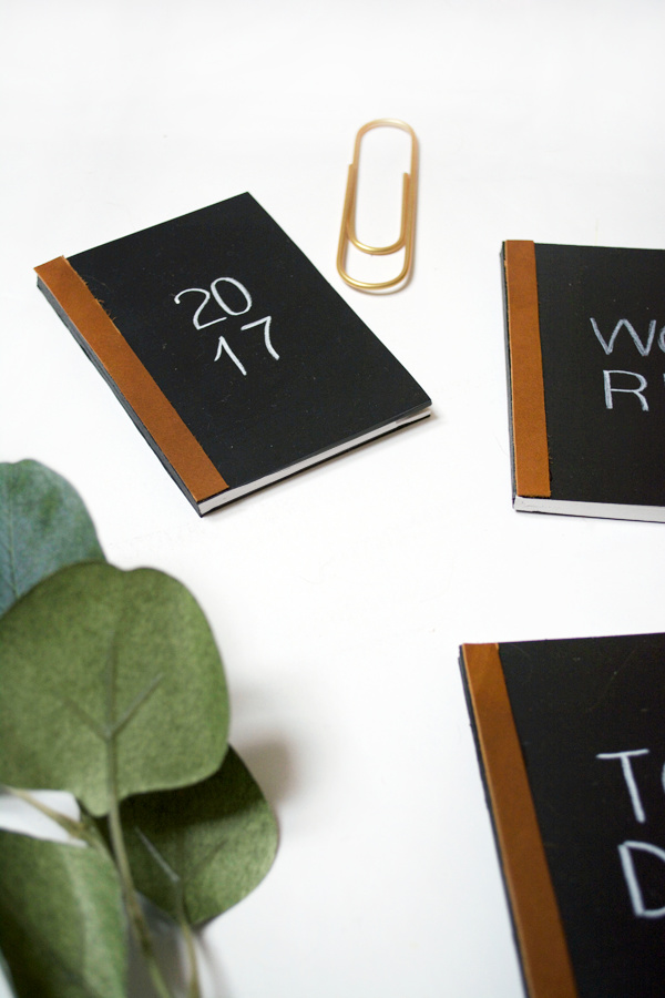 Chalk Board and Leather Mini Notebooks