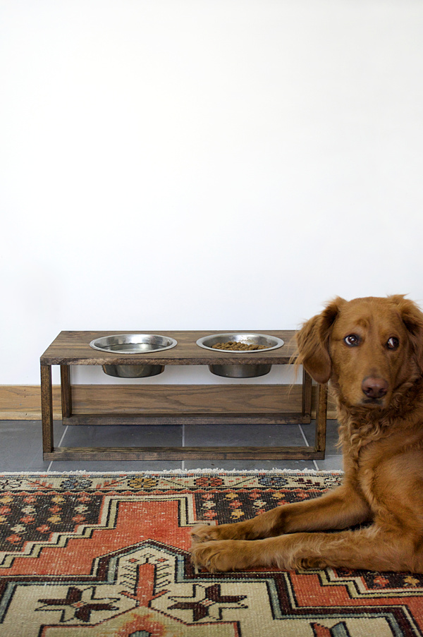 Repurposed DIY Dog Bowl Stand - DIY Inspired