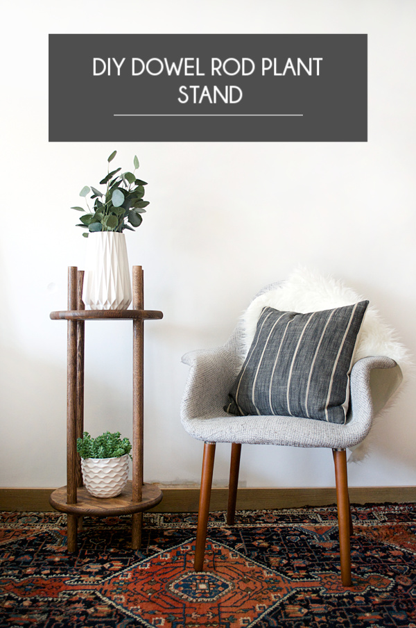 DIY Dowel Rod Plant Stand