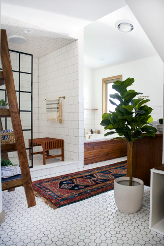 Modern Vintage bathroom makeover