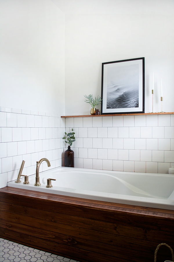 How To Install Wood Planking On A Bathtub Brepurposed - How To Seal Wood For Use In Bathroom
