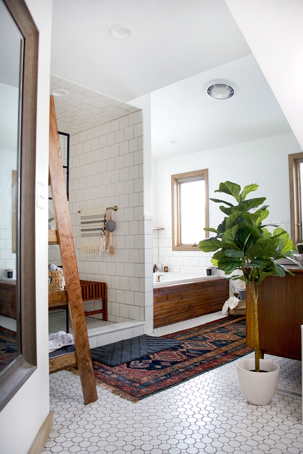 modern vintage bathroom