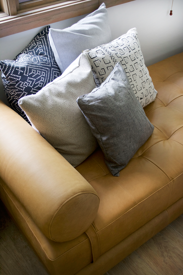 pillows on a daybed