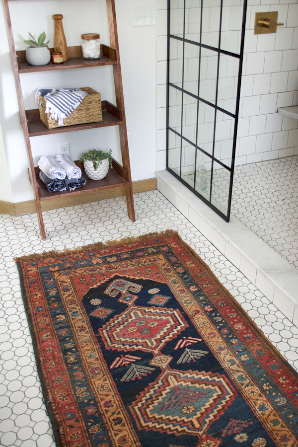 How to Maintain a Vintage Rug in the Bathroom - BREPURPOSED