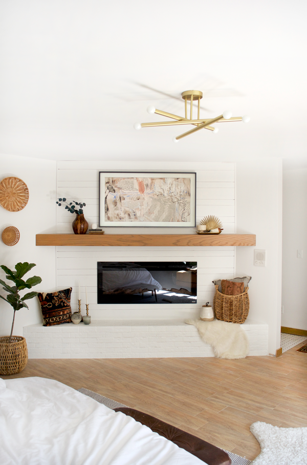 Simple and Modern Mantle Makeover