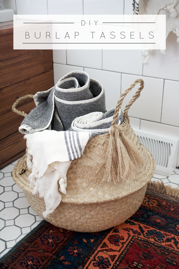 DIY Burlap Tassels