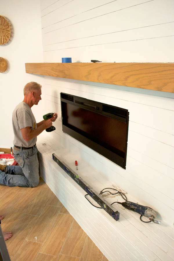 Electric Fireplace Install