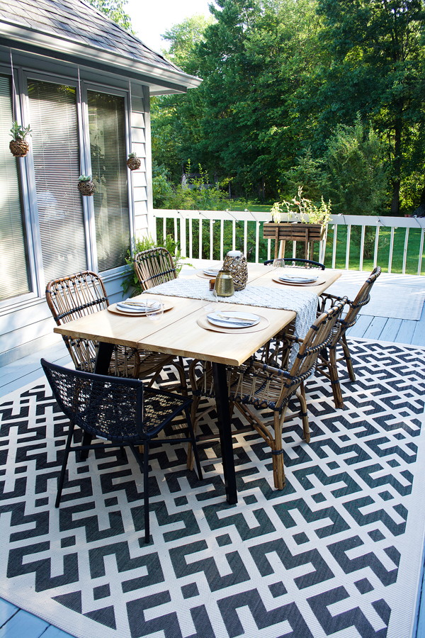 modern outdoor dining set