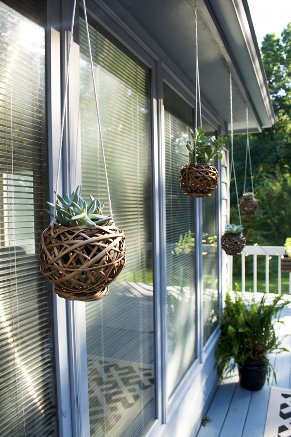 hanging outdoor planters