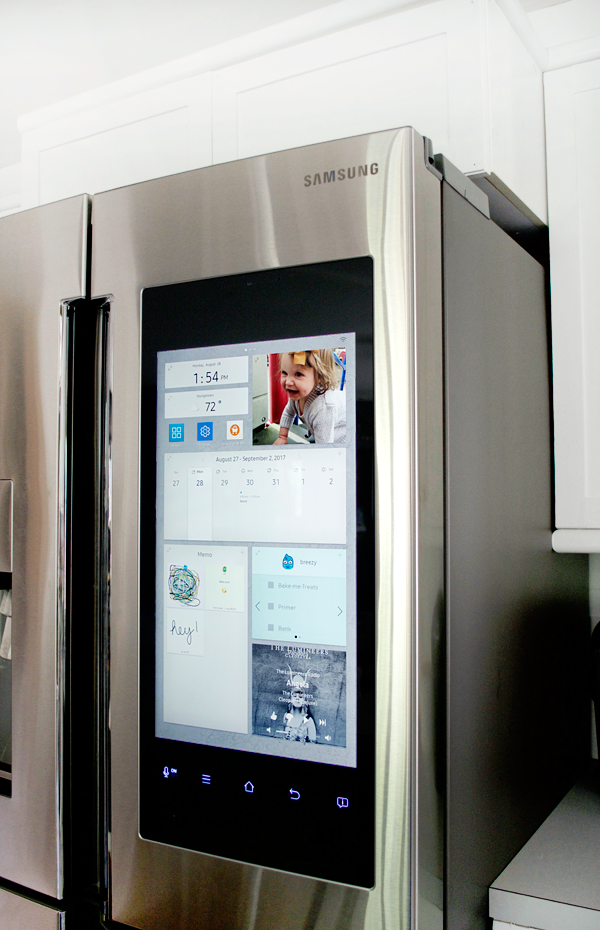 fridge with touch screen