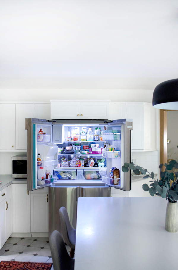 fridge with french doors