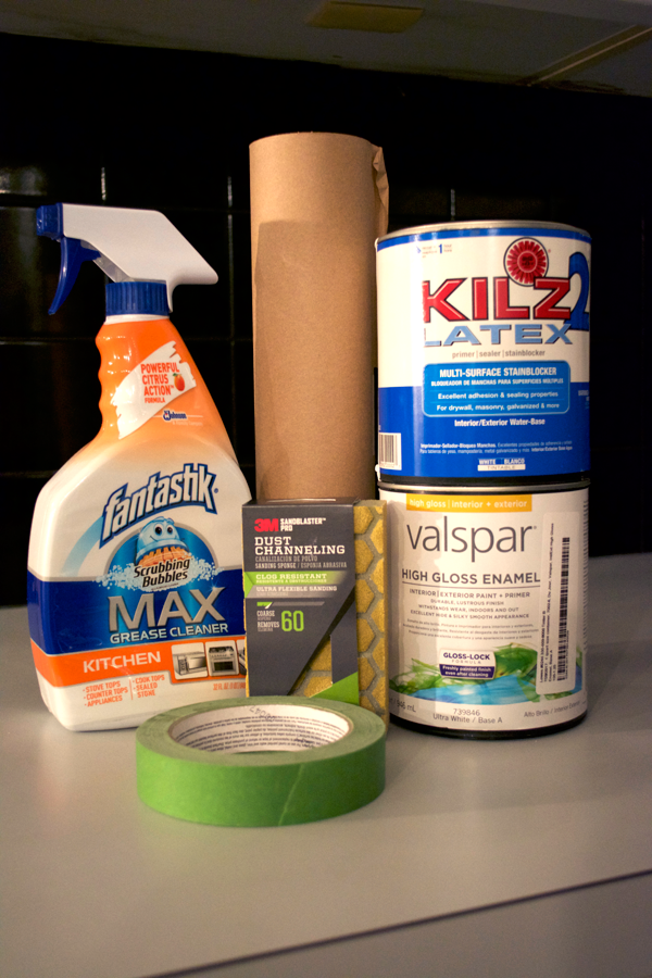 supplies needed to Paint a Tile Backsplash