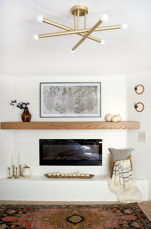 Fall Mantle Decor & DIY Fall Wreath