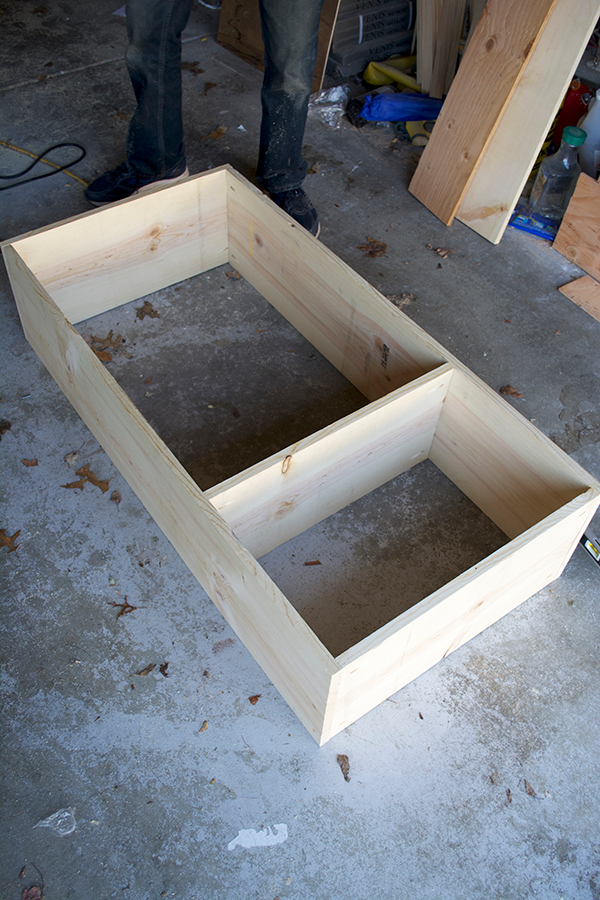 bookshelf made from pine