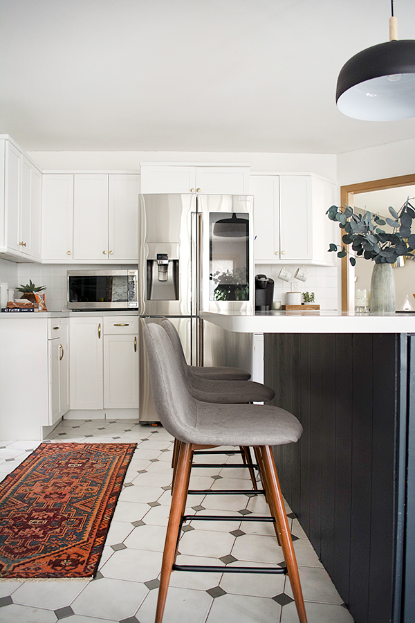 white bright kitchen, spring cleaning