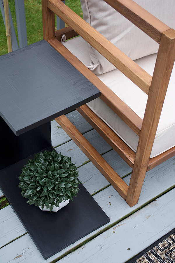 diy side table and sofa, diy outdoor side table