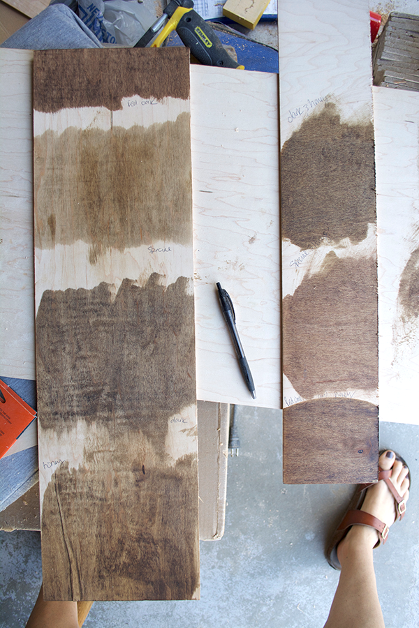 Choosing stain for a dining room table