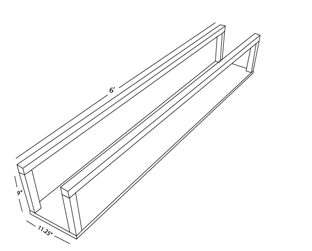 Plans for building a DIY Floating Firewood Holder