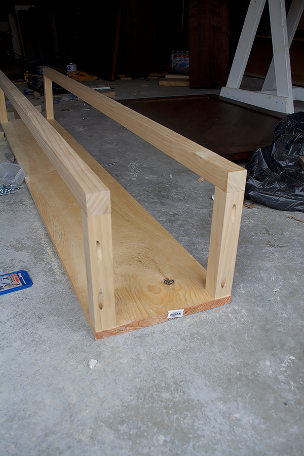 Floating firewood rack clearance