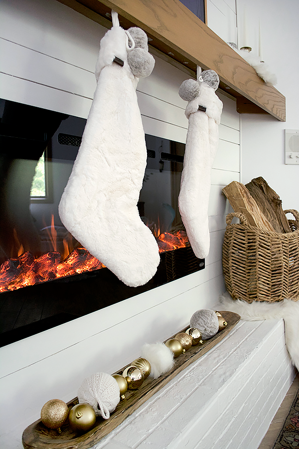 Stockings hung by the fireplace