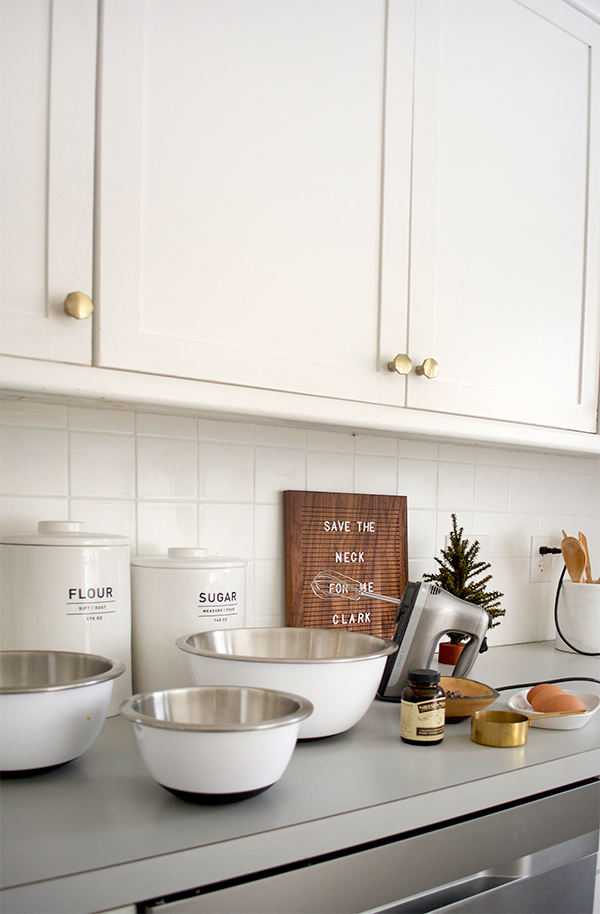 Christmas cookie baking in the kitchen