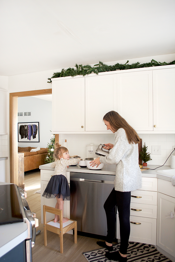 Mother Daughter Baking in the Kitchen for the Holidays