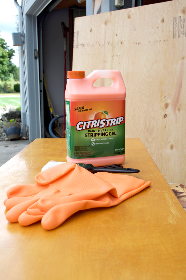 Citristrip on an old dining room table