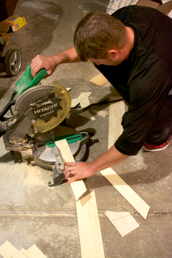 How to build a geometric wood top for an old dining room table