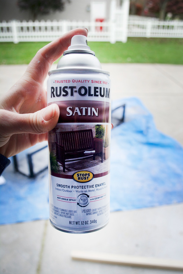 Rustoleum Satin Spray Paint in Black