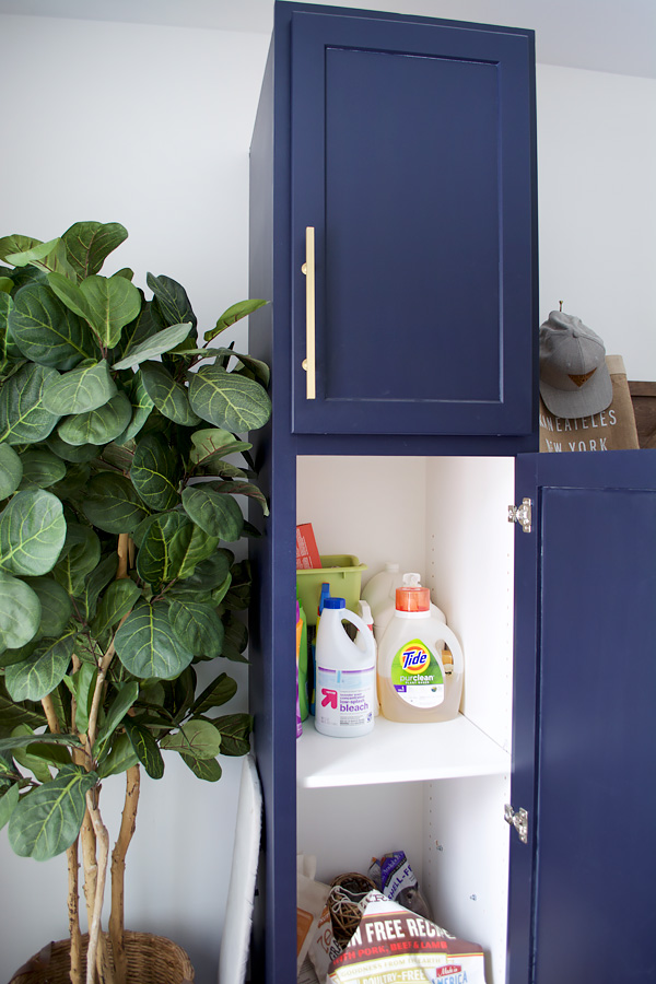 Where to store your detergent and other laundry room products