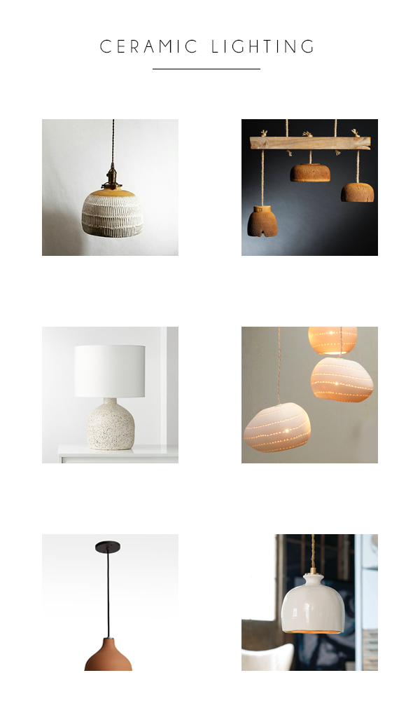 Handmade Ceramic Lighting