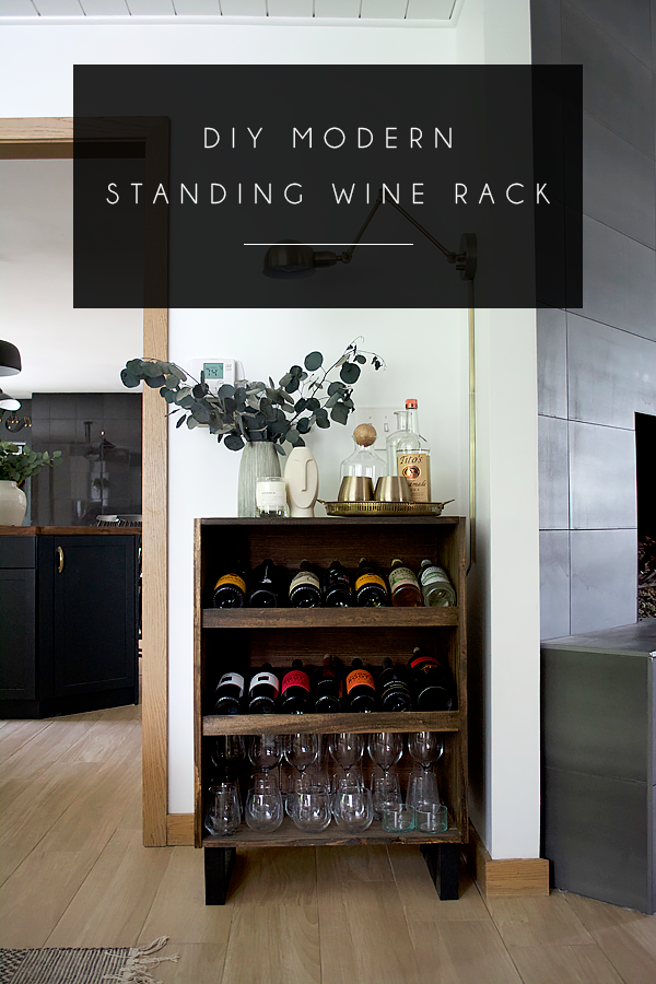 How to Build a Modern Standing Wine Rack